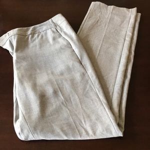 Light grey light weight straight leg trousers